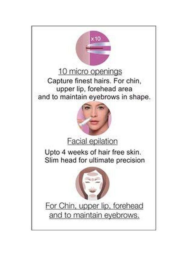 BRAUN Premium Edition Face Mini Epilator And Cleansing Brush Set White - Image 3