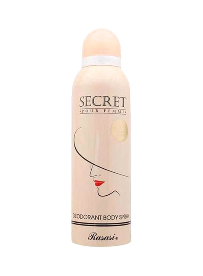 Rasasi Secret Body Deodorant Spray 200ml 