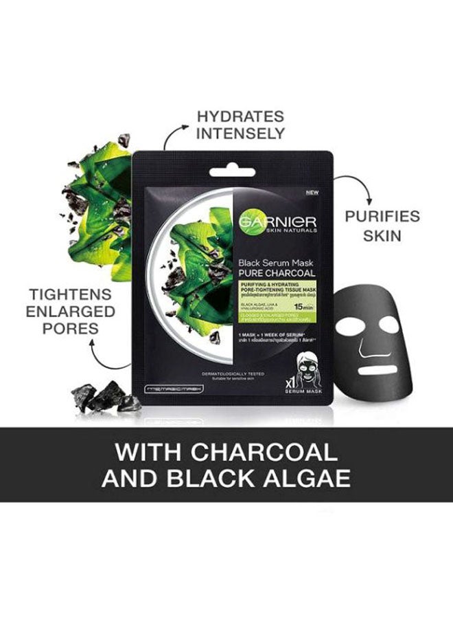 غارنييه مجموعة ماسكات ورقية سكين أكتيف بالفحم النشط مكونة من قطعتين 2x28جرام - Image 2