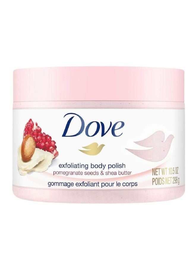 Dove Exfoliating Body Polish - Pomegranate And Shea Butter Pink - Image 1