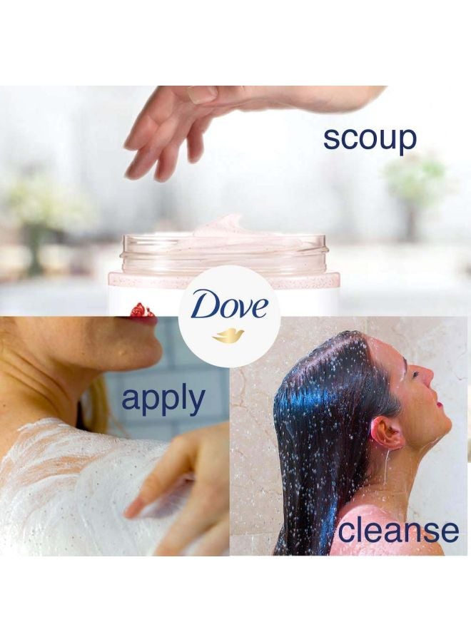 Dove Exfoliating Body Polish - Pomegranate And Shea Butter Pink - Image 4