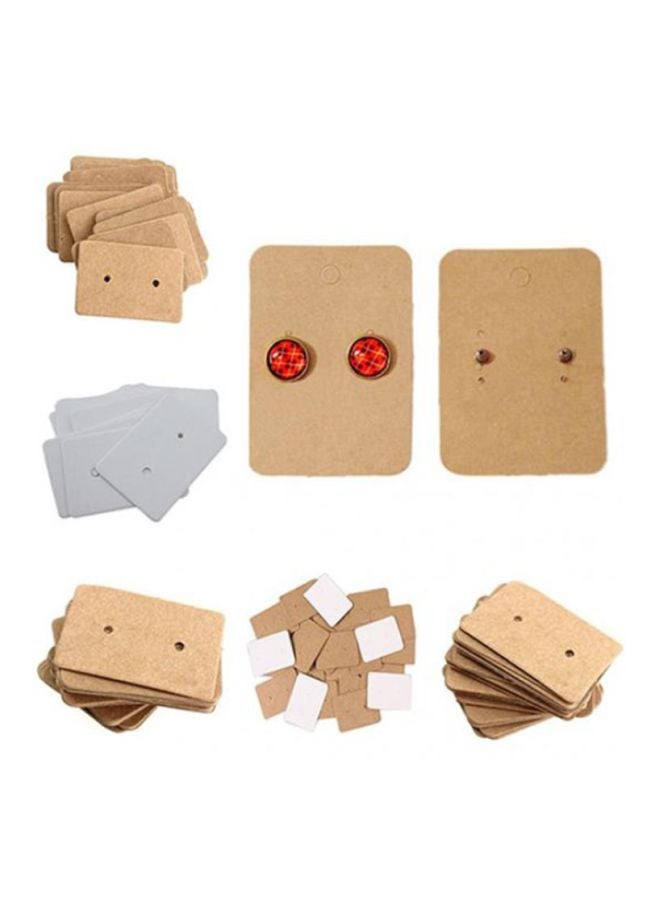 Bluelans - 100-Piece Studs Hanging Display Holder Card Set - Image 1