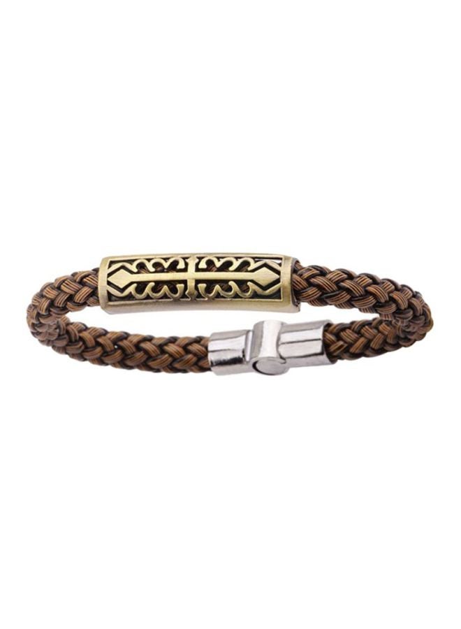 QiaoKai Vintage Style Leather Woven Bracelet  - Image 3