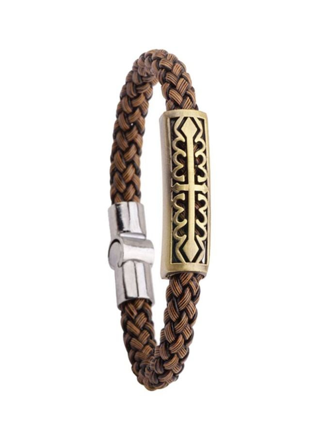 QiaoKai Vintage Style Leather Woven Bracelet  - Image 2