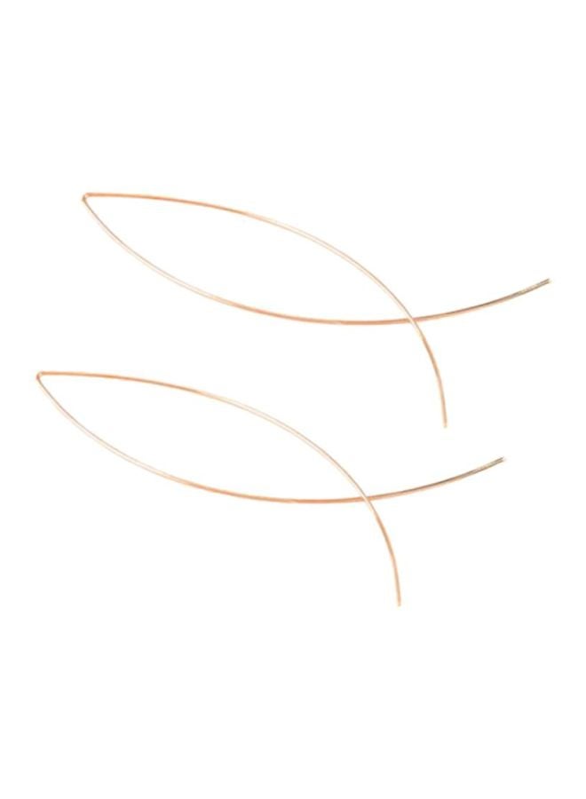 Bluelans - Copper Handmade Abstract Fish Shape Earrings - Image 1