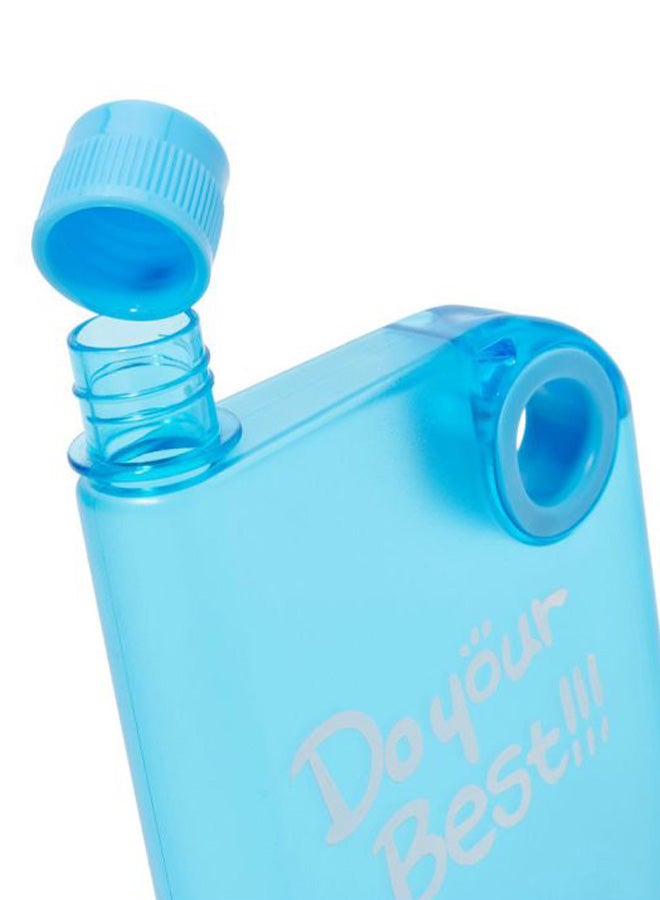 Notebook Style Water Bottle Blue 350ml