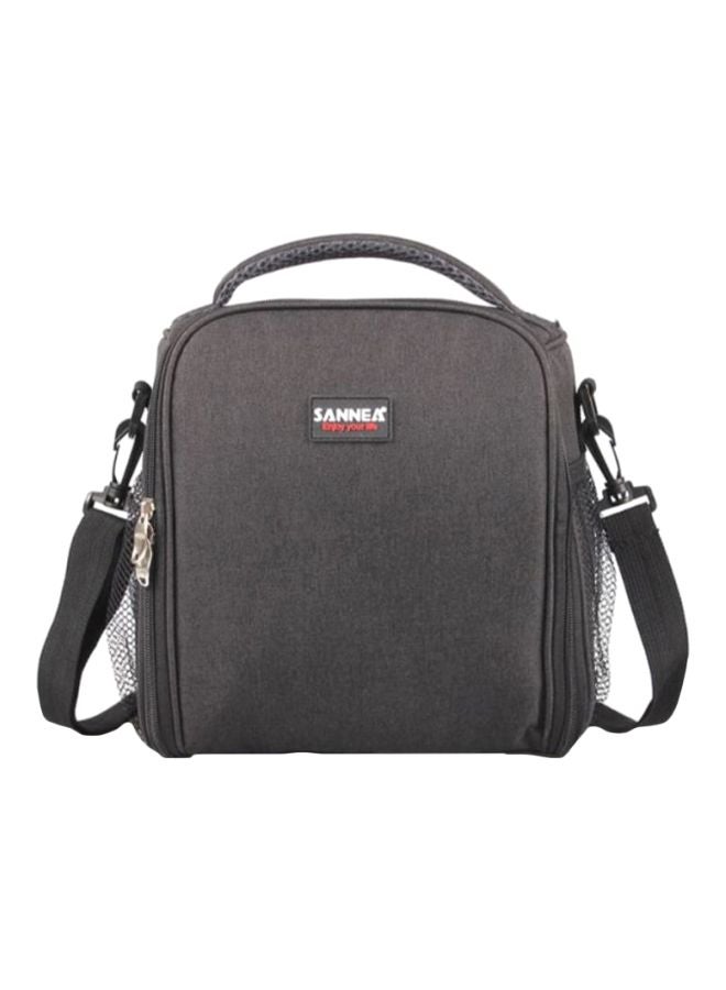 CYTHERIA Thermal Insulated Lunch Bag Black 24x24x14cm 
