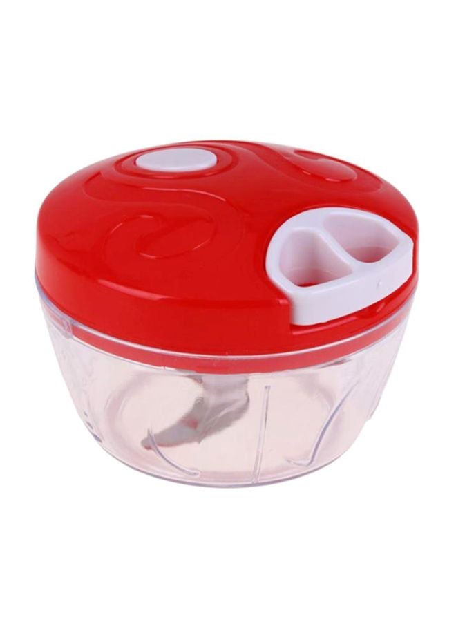 CYTHERIA Multifunctional Food Chopper Red/Clear/White 12.5x8.5x8cm  - Image 1