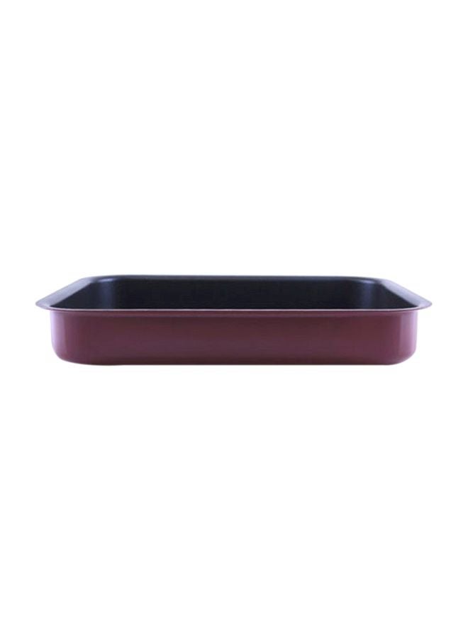 Royalford Non-Stick Baking Tray Red/Black 43.8x5.5x31.6cm  - Image 1