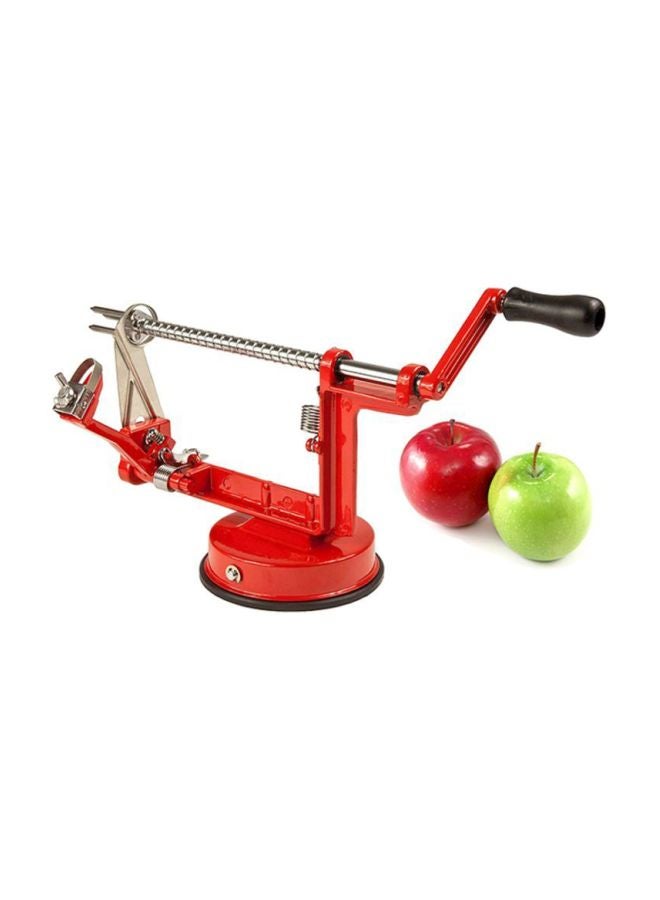 CYTHERIA Heavy Duty Apple Peeler Red/Silver/Black 10 x 5.5 x 4.3inch  - Image 2