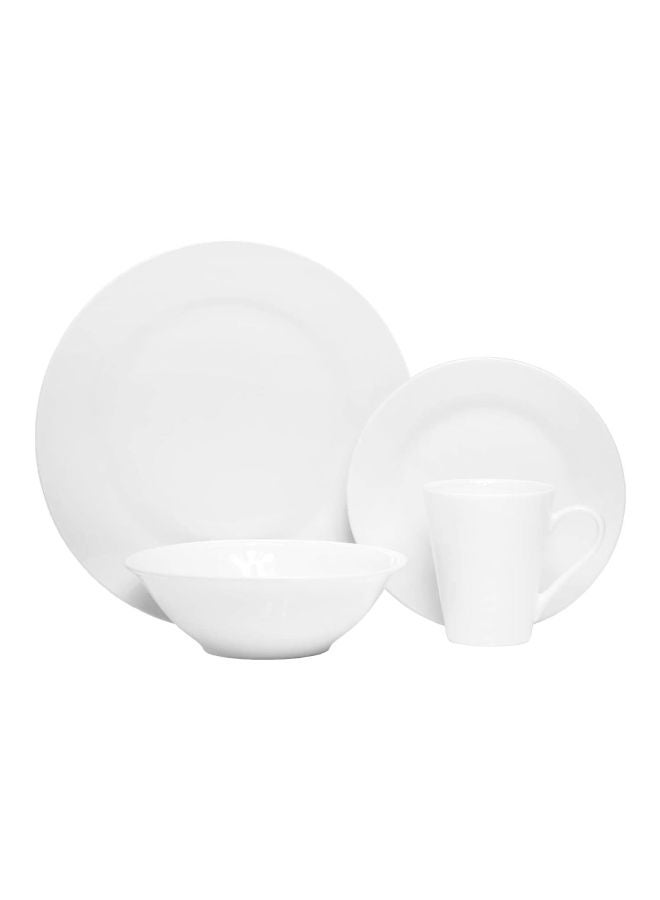 Royalford 16-Piece Porcelain Dinner Set White Dinner Plates 4 x 10, Dessert Plates 4 x 7, Bowls 4 x 7, Mug 4 x 18inch - Image 2
