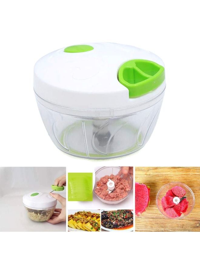 CYTHERIA Manual Vegetable And Fruit Chopper White/Green  - Image 3