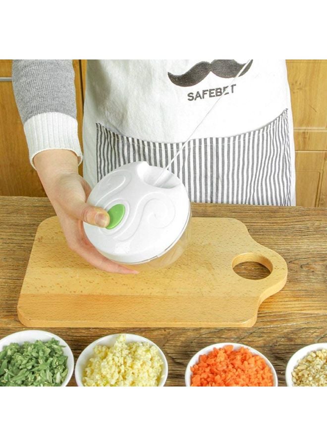 CYTHERIA Manual Vegetable And Fruit Chopper White/Green  - Image 5