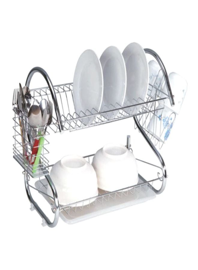 2-Layer Assembled Dish Rack Silver 50cm - v1601572820/N24202361A_4