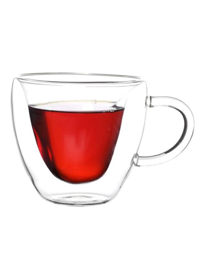 تراست أكواب زجاجية بطبقة مزدوجة من قطعتين شفاف Cup 2x250ملليلتر - Image 2