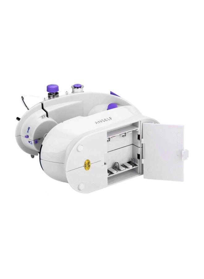 ANSELF 2-Speed Electric Sewing Machine With Light Foot Pedal H16669 White/Purple  - Image 2