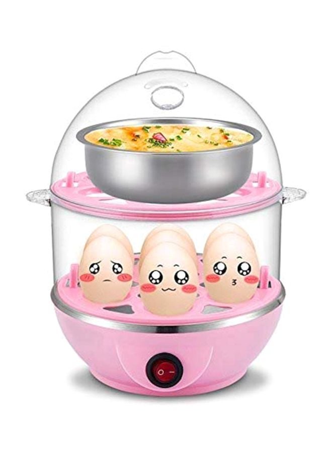 DLC - Double Layer 14 Egg Steaming Device 350.0 W 6902016009275 Pink/White - Image 1