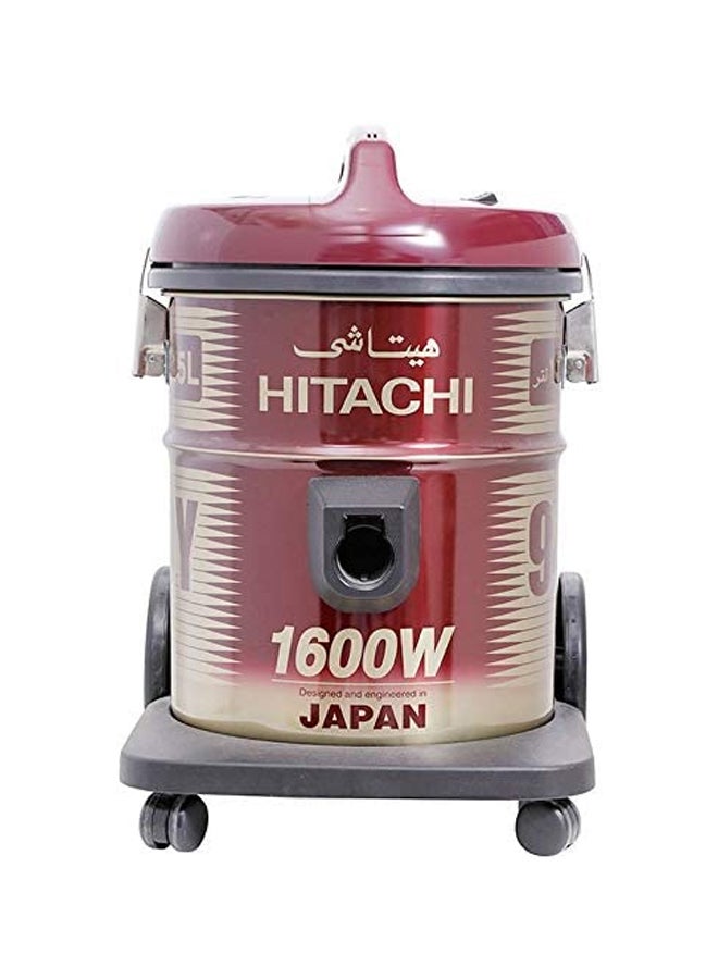 هيتاشي مكنسة كهربائية أسطوانية بتصميم مميز 15 L 1600 W CV940Y-SS220-WR أحمر بلون النبيذ/ أسود  - Image 2