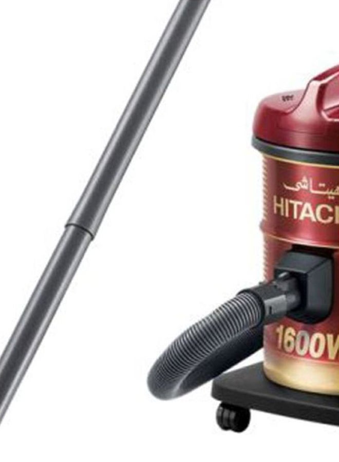هيتاشي مكنسة كهربائية أسطوانية بتصميم مميز 15 L 1600 W CV940Y-SS220-WR أحمر بلون النبيذ/ أسود  - Image 3