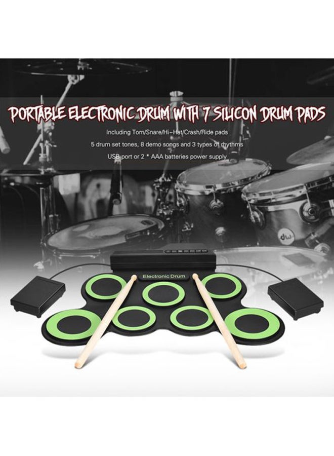 ANSELF - Electric Roll Up Drum Kit With Built-In Speaker 43  x28 x 2.7cm - Image 1