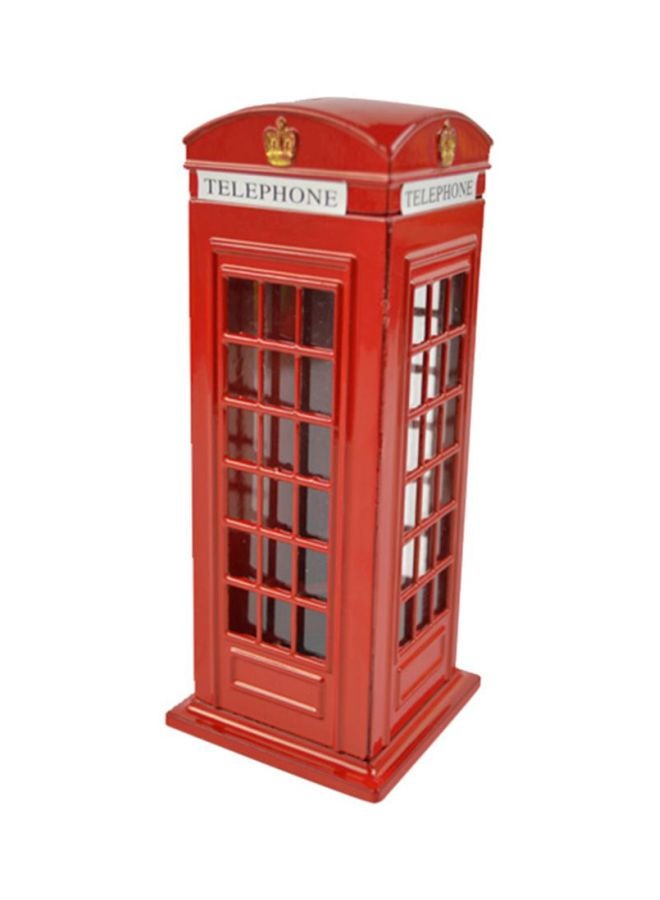 CYTHERIA Metal Telephone Booth Piggy Bank - Image 1