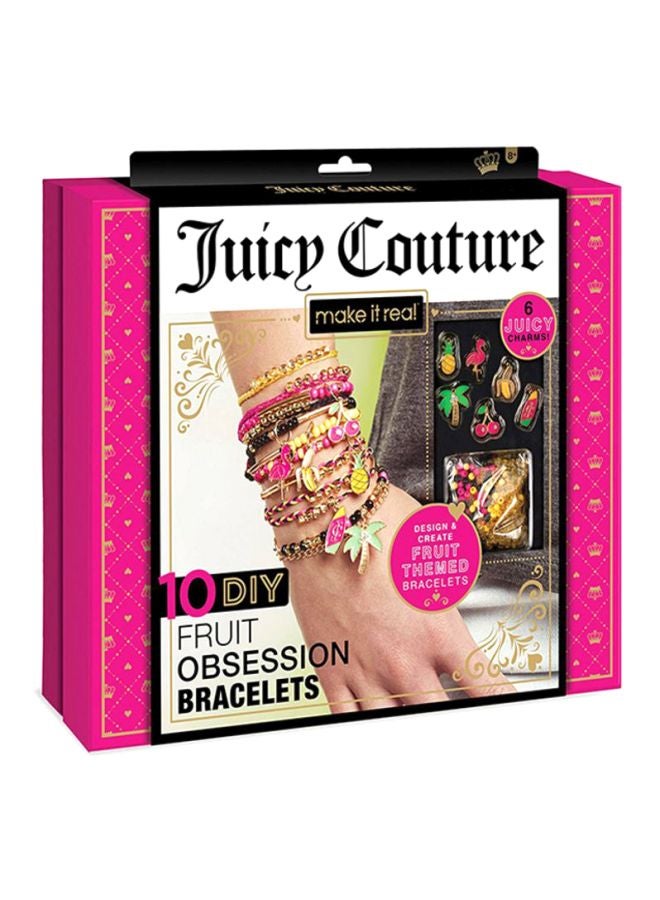 Juicy Couture 10 DIY Fruit Obsession Bracelets TFU-1405 9.8 x 10.8 x 3inch - Image 1