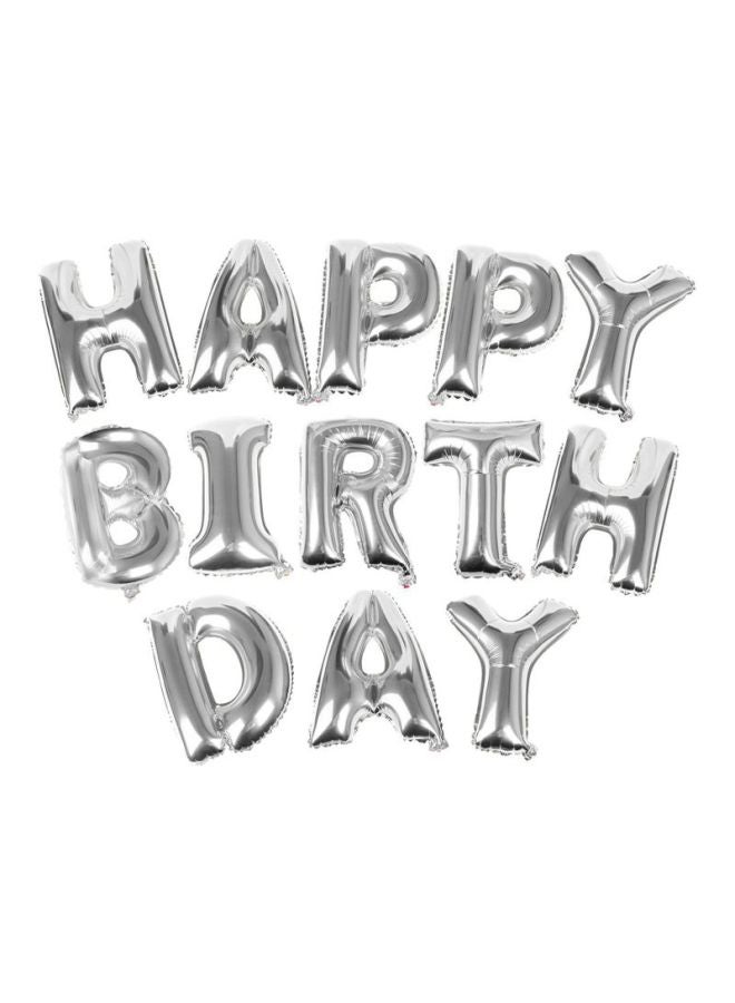 جولد إيدج بالون على شكل عبارة "Happy Birthday" مكونة من 13 حرفاً 26.6x1.3x18.2سم  - Image 1
