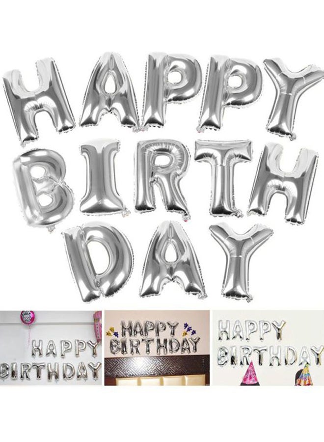 جولد إيدج بالون على شكل عبارة "Happy Birthday" مكونة من 13 حرفاً 26.6x1.3x18.2سم  - Image 2