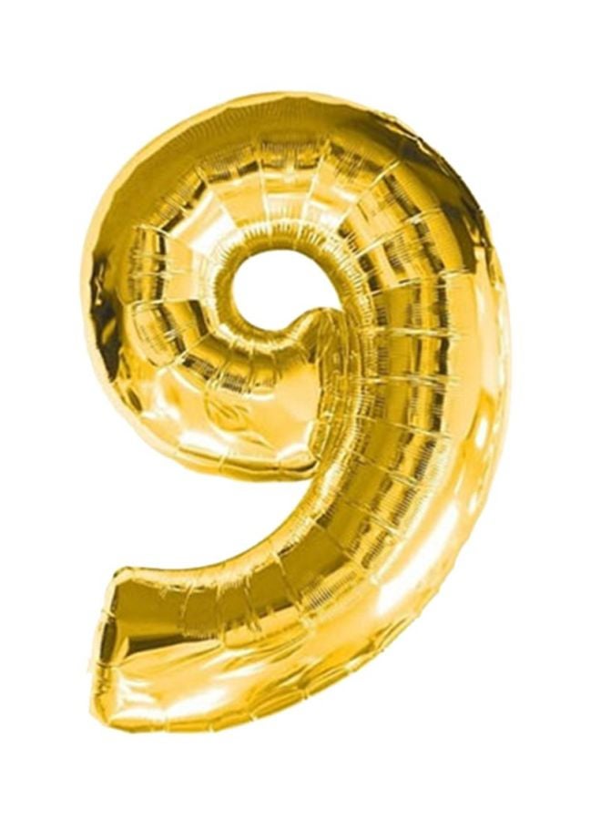 Goldedge 9 Number Foil Balloon 32inch 
