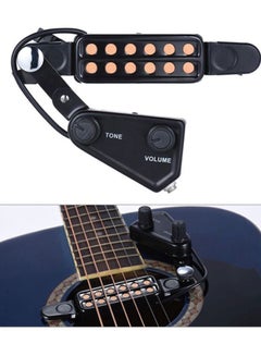 ANSELF Acoustic Guitar Pickup With 12-hole Magnetic Transducer 14 x 4 x 10cm  - Image 5