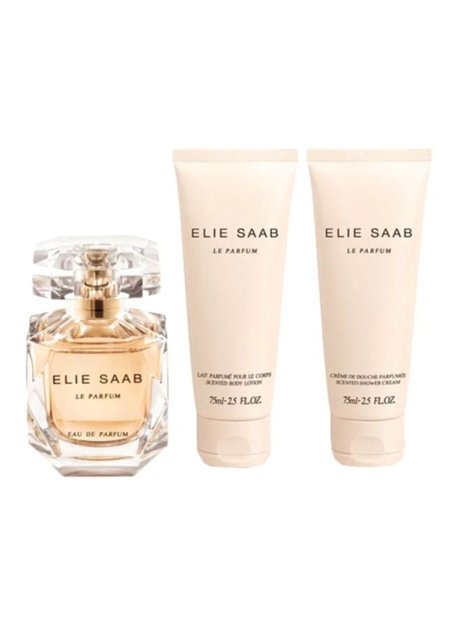 إيلي صعب طقم هدايا لا برفان من 3 قطع EDP 90Ml, Body Lotion 75Ml, Shower Cream 75ملليلتر  - Image 1