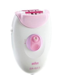 BRAUN Silk-Epil 3 SE3270 Epilator With 2 Shaver Head White/Pink 18x6.5x19.7cm  - Image 3