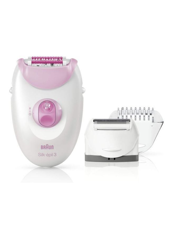 براون ماكينة إزالة الشعر سلك-إبيل 3 مع ماكينة حلاقة لمنطقة البيكيني أبيض/ وردي - Image 5
