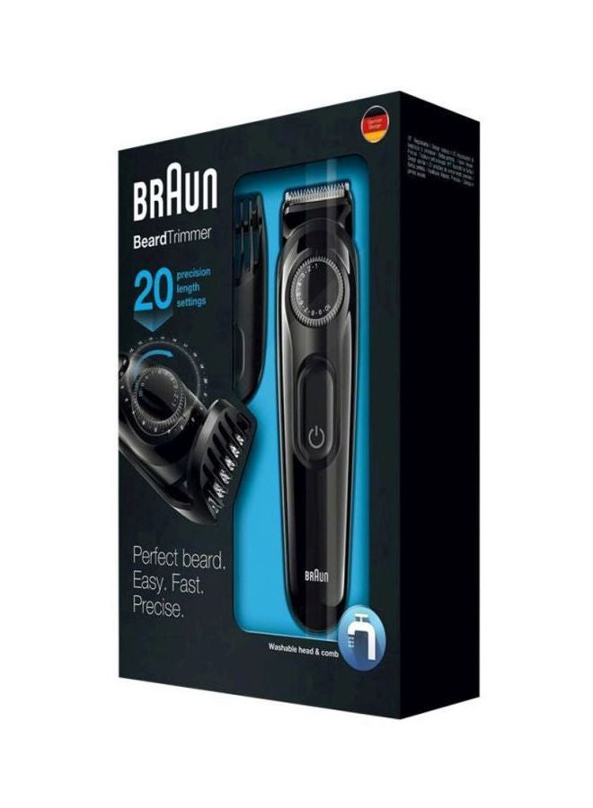 BRAUN - Beard Trimmer With Precision Dial And Comb Black - Image 1