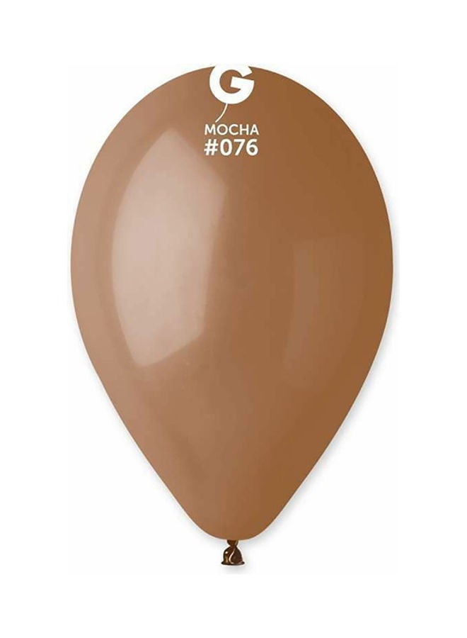100-Piece Balloon Set 90g Mocha 26cm  - Image 1