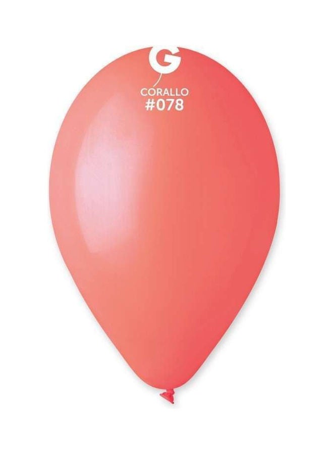 100-Piece Balloon Set 90g Coral 26cm  - Image 2