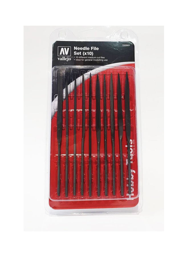 Vallejo 10-Piece Modelling Needle File Set 