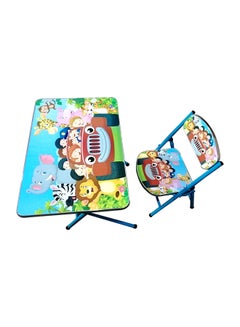 Generic Wooden Studying Foldable Table And Chair Multicolour  - Image 1