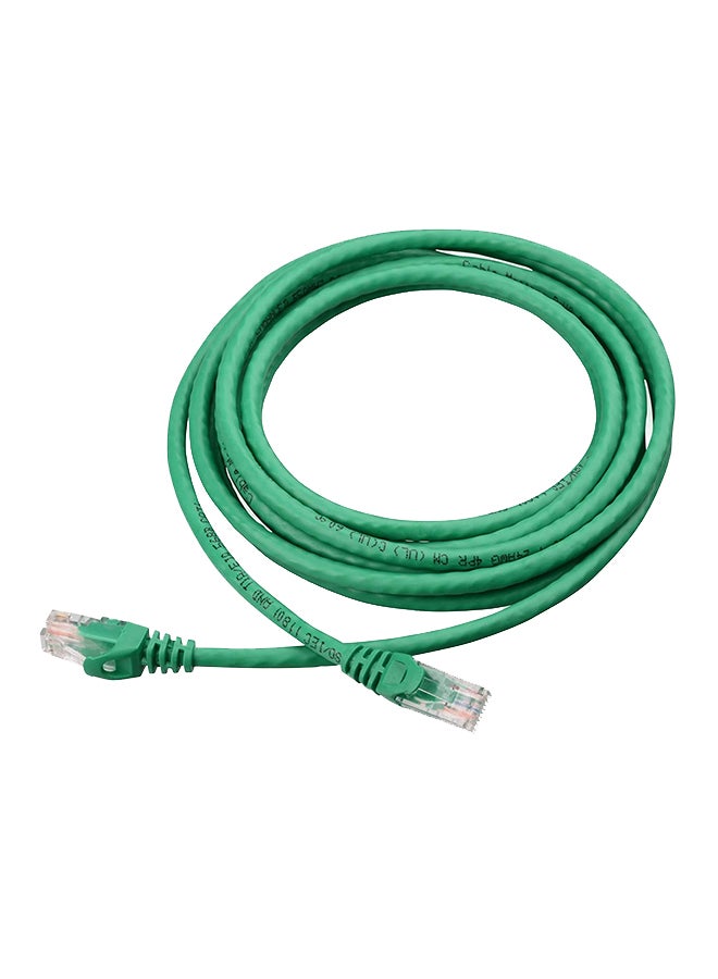 JE 5-Piece Cat 6 Ethernet LAN Cable Green  - Image 1