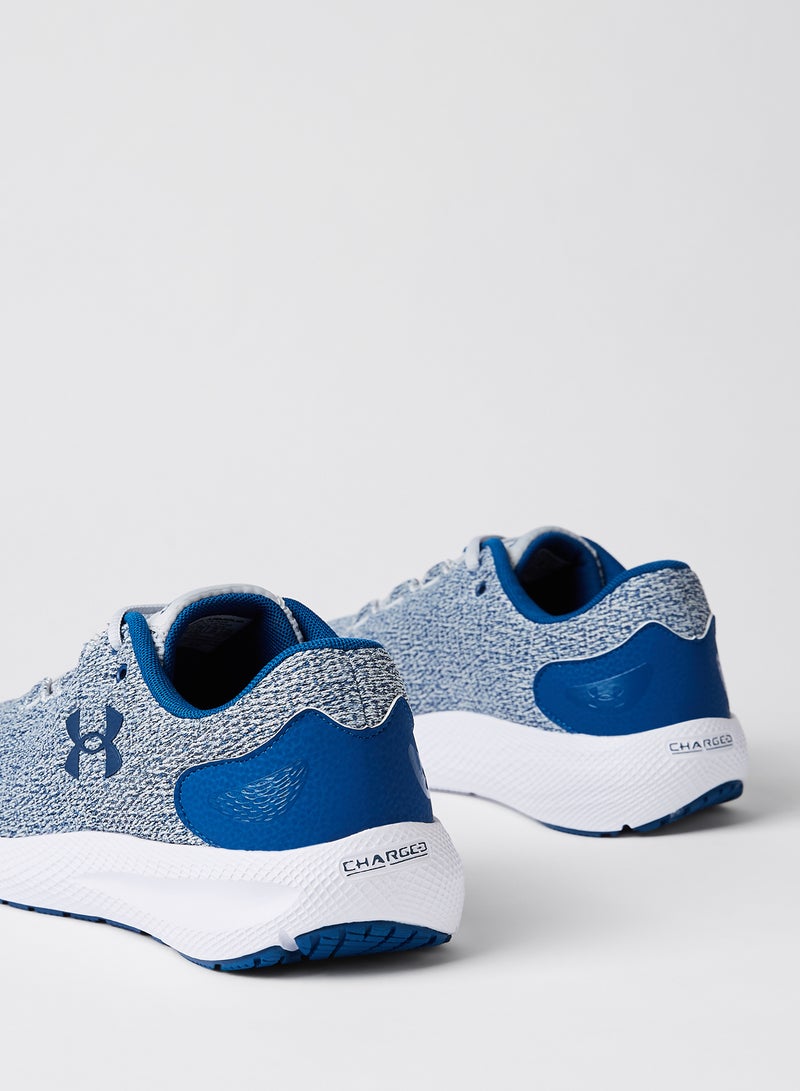 Charged Pursuit 2 Twist Running Shoes Halo Gray / White / Graphite Blue