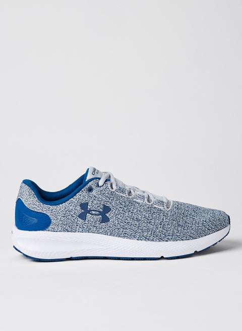 Charged Pursuit 2 Twist Running Shoes Halo Gray / White / Graphite Blue