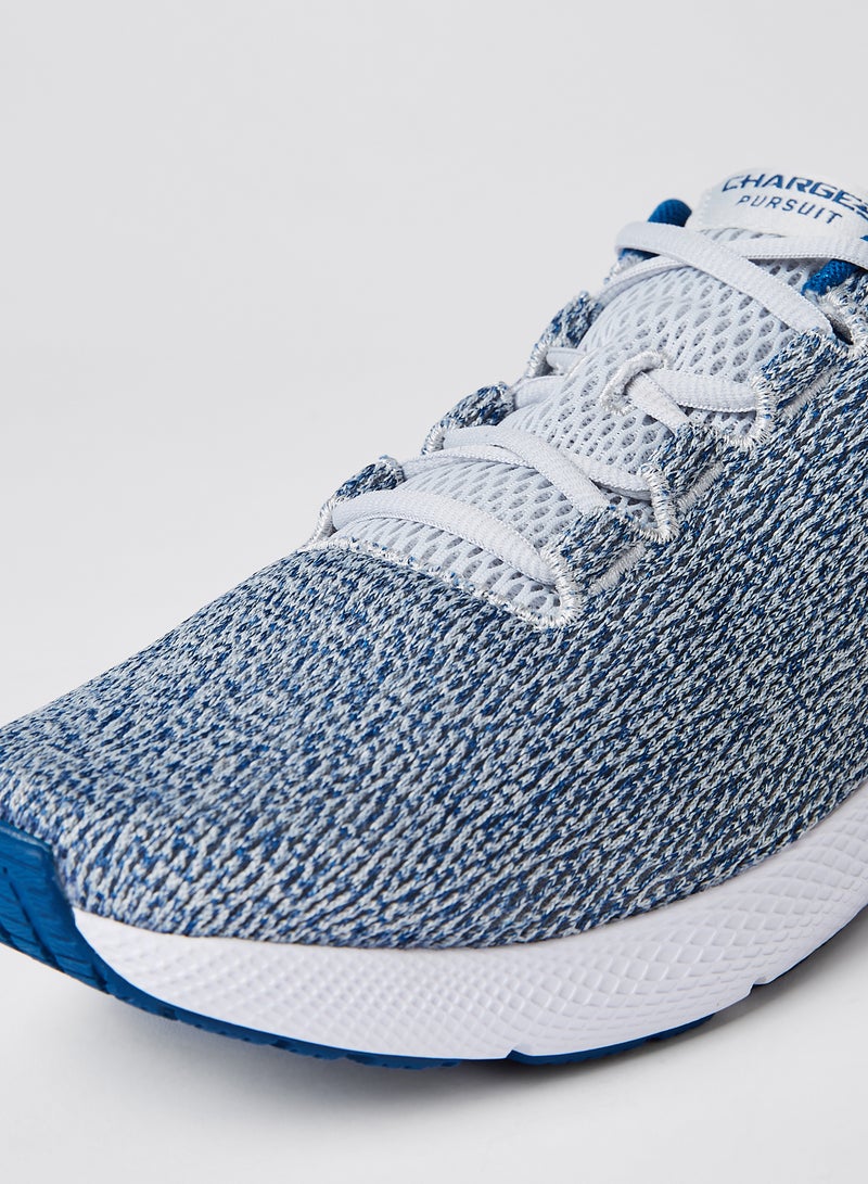 Charged Pursuit 2 Twist Running Shoes Halo Gray / White / Graphite Blue