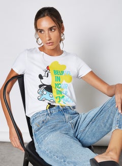 White Minnie Text