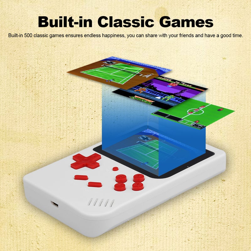 500 In 1 Classic Handheld Game Console - Image 4