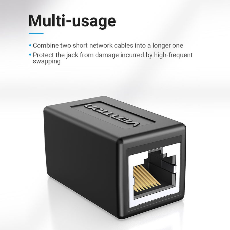 فينشن - وصلة CAT.6 FTP بمقبس RJ45 لتوصيل كابل الشبكة من 10 قطع طراز IPVB0-10 RJ45 أسود - Image 1