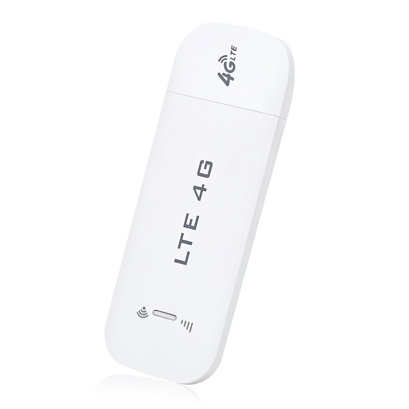 Generic 100M Mini Portable 4G LTE USB WiFi Modem Router White  - Image 1