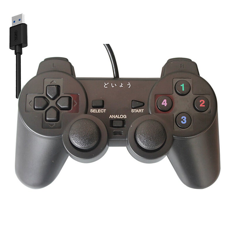 USB Wired Computer Laptop PC Controller Console Gamepad With Rocker