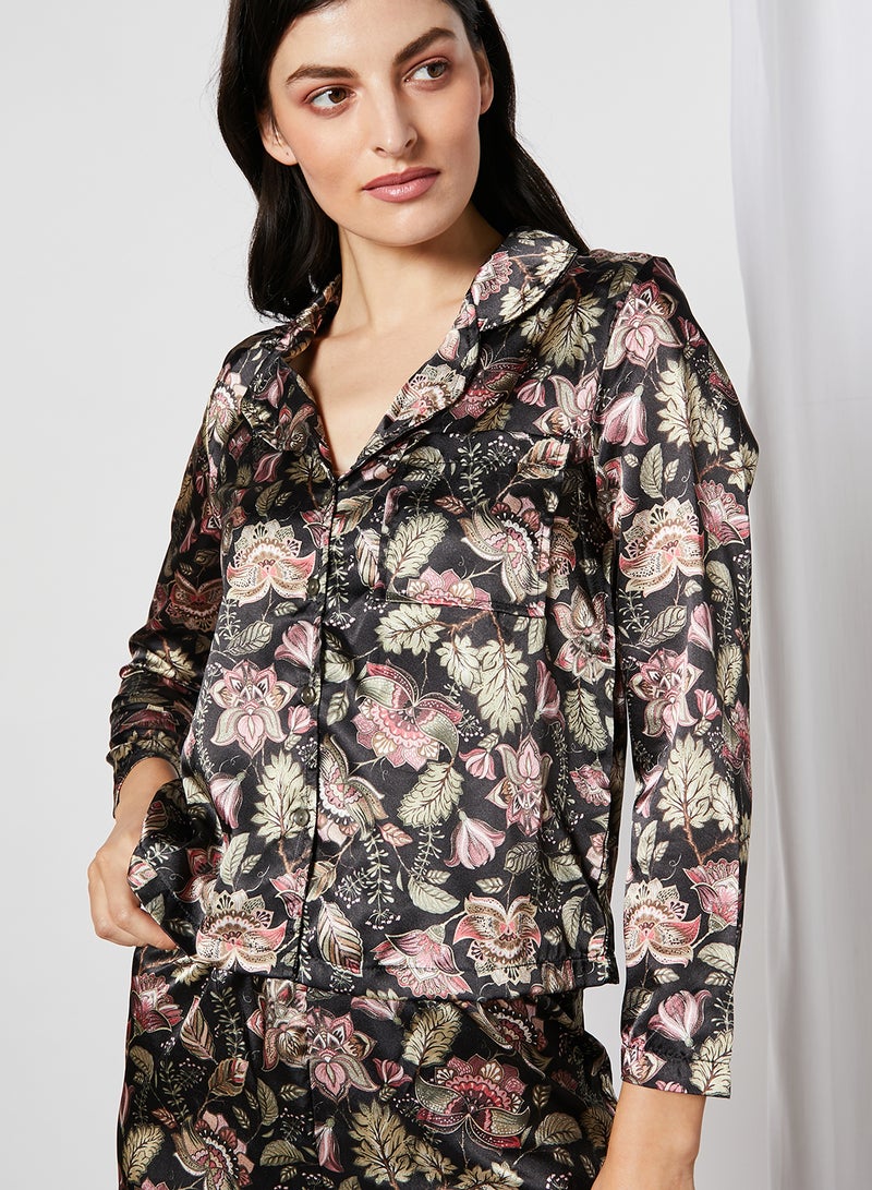 trendyol - Floral Pyjama Set Multicolour - Image 1