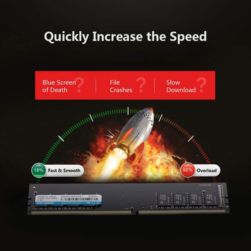 إيفون ذاكرة رام DDR4 باستهلاك منخفض للطاقة بتردد 2400 ميجاهرتز أسود  - Image 3