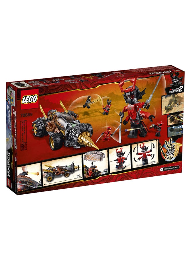 LEGO - 70669 587-Piece Ninjago Legacy Cole Earth Driller Building Kit 70669 8+ Years - Image 1